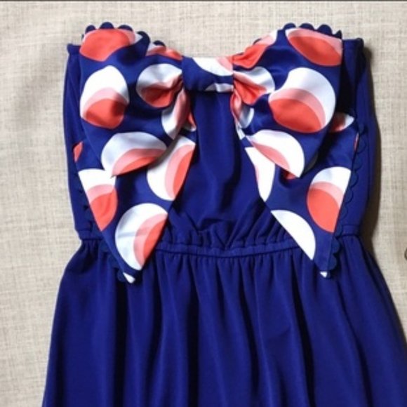 Judith March Strapless Bow Dress - Picture 1 of 10